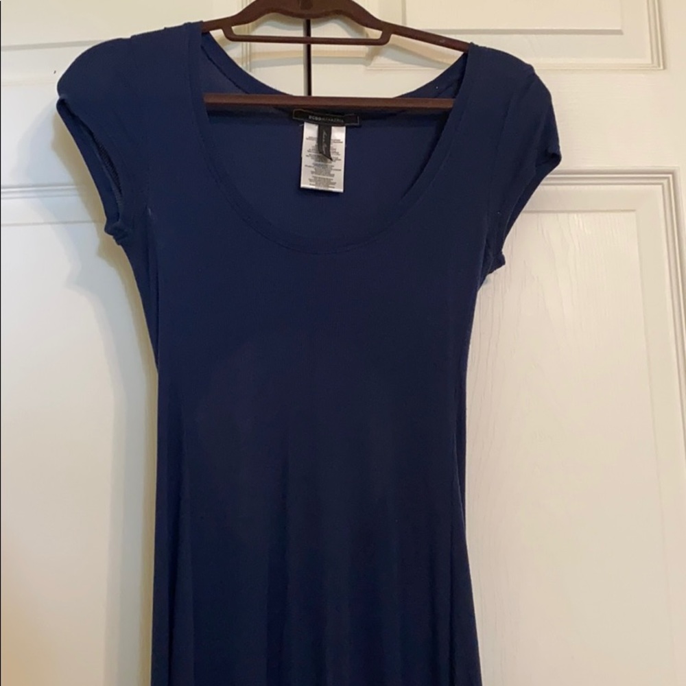 BCBG high low maxi dress with back out